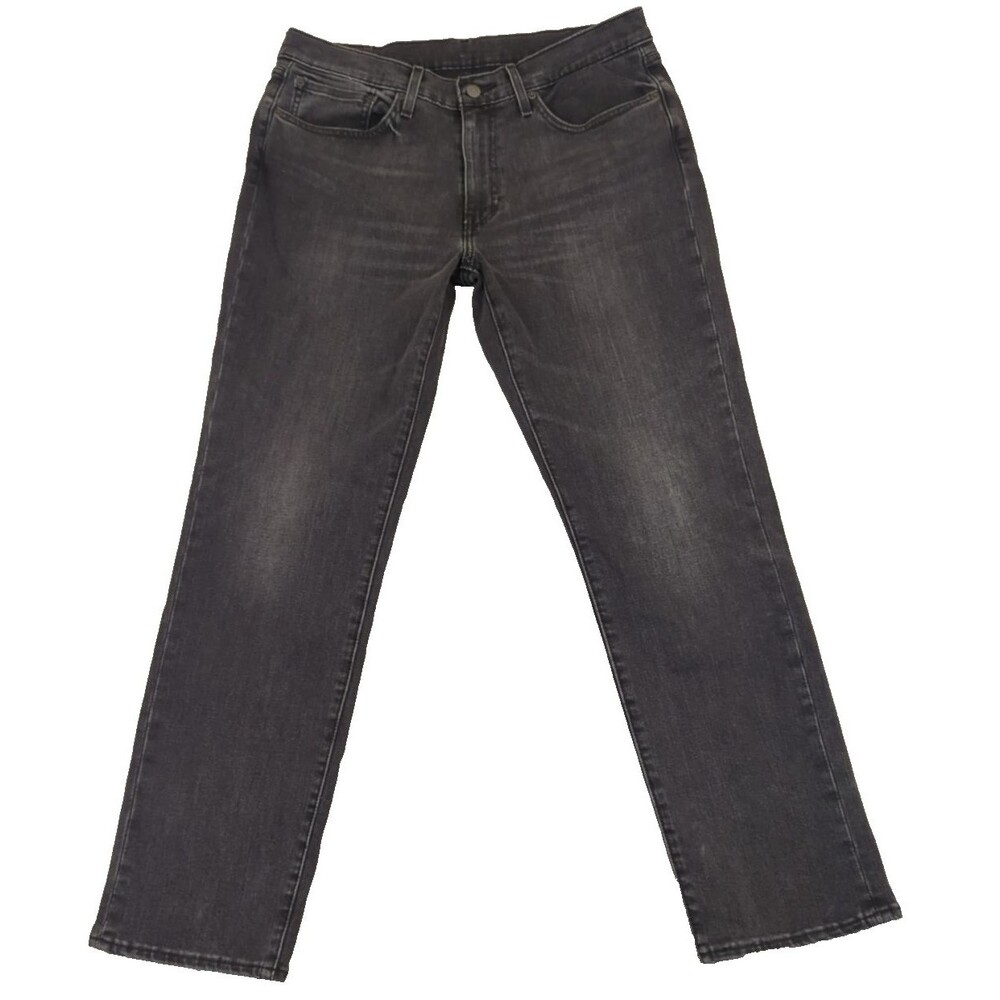Levi's Mens 541 Jeans Taper Fit 34x30 Black Premium Denim BIG E Mid Rise Dark